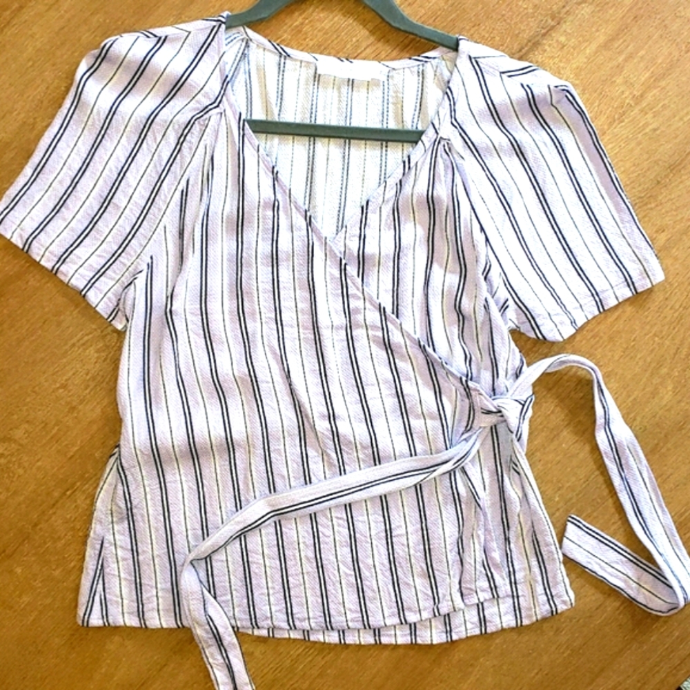 LUSH - SS wrap blouse